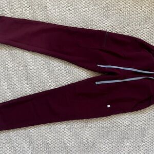 Figs Maroon Jogger Pants